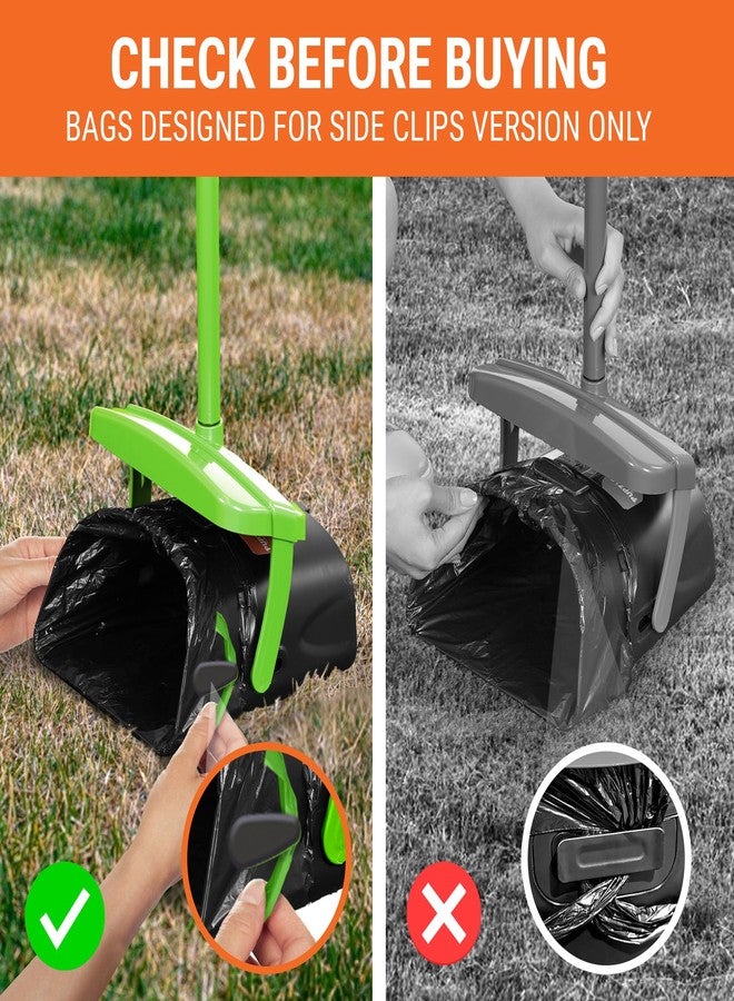 Pupzle Dog Pooper Scooper with Bag Attachment, 40" Long Handle Pooper Scooper for Large Dogs, Dog Poop Scoop for Yard, Large Capacity Swivel Bin and Rake, Lavender Scented Bags (Black) - Image 2