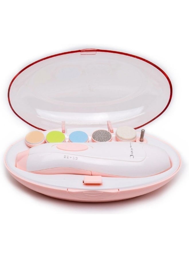 Jaybva Baby Nail File Electric Trimmer- Safe Baby Nail Clippers Nail Kit Automatic Manicure Set for Newborn Toddler Toes Fingernails Care Polish and Trim - Assorted Color - Image 1