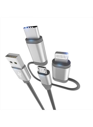 [Apple MFi Certified 3 in 1 Charging Cord Adapter with Lightning/Type-C/Micro USB Port Connectors for iPhone,iPad,Huawei, HTC,LG,Samsung Galaxy,Sony Xperia and More (1 Pack,3.4ft) - pzsku/Z54951706663BF10877F1Z/45/_/1686833032/97dfab38-c5ed-40fe-ae44-bf0e8ca3614e