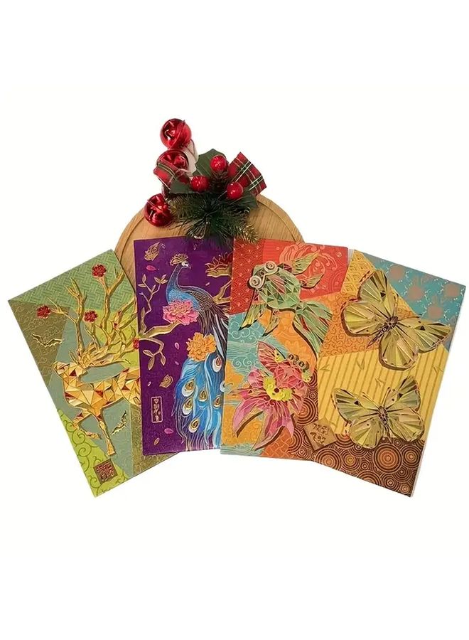 16 Pcs Chinese Style Red Packets Lucky Money Envelopes For New Year Gifts - Image 3