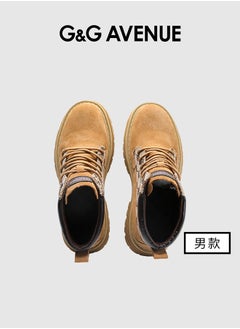 G&G AVENUE Mens Boots Casual Men Martin Boots Casual Handmade Winter Leather Shoes Men Outdoor Ankle Boots Martin Boots  - Image 2