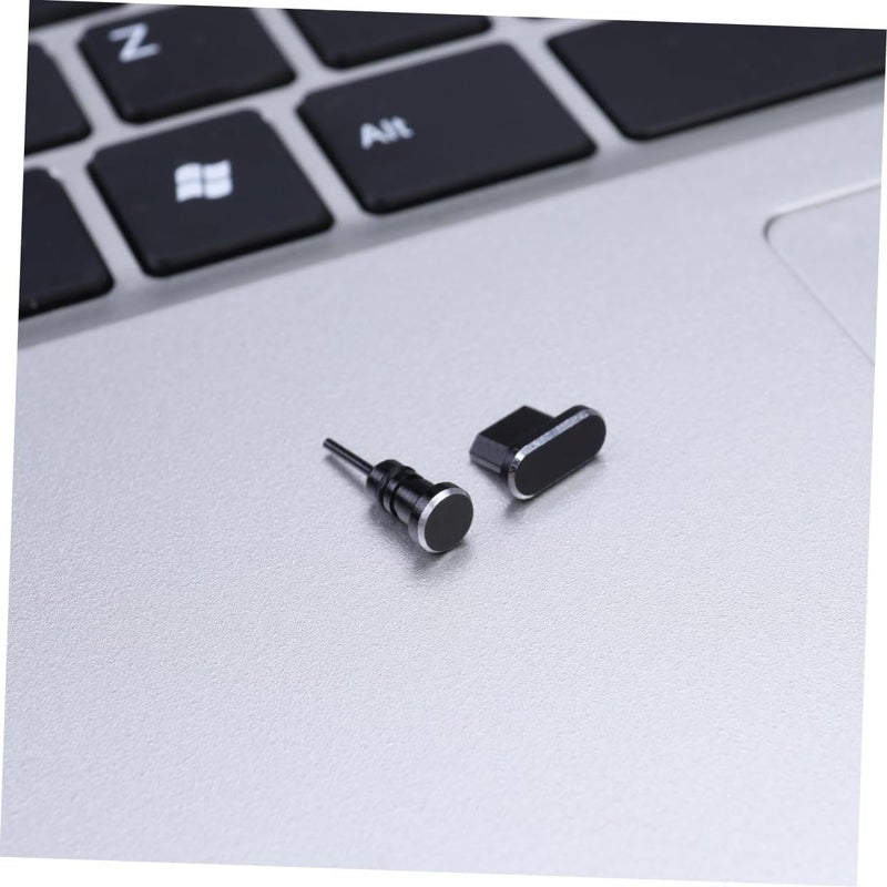 2pcs Micro Usb Earphone Jack Dust Plug Set Black Easy Install Remove Compatible With Edge Honor Carrying Case Included - Image 4