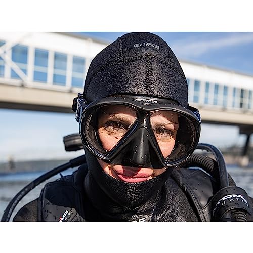 ATOMIC AQUATICS SubFrame Scuba Diving Mask with UltraClear Lenses | Durable Indestructible Two-Window Swimming Mask for Snorkeling, Regular Fit, Black/Black - Image 2