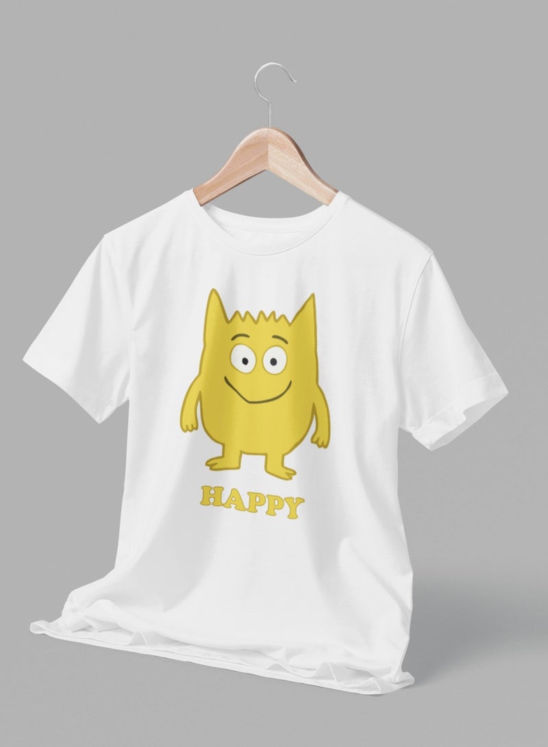 ZOOM Happy Monster Feelings What U Feel Today School Smiles Kids T-Shirt