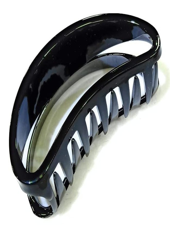 Shivashay Resin Plastic D Shape Big Hair Clutcher Clip/Claw for Women (4 Inches) - Set of 2 (Random Colour) - Image 5