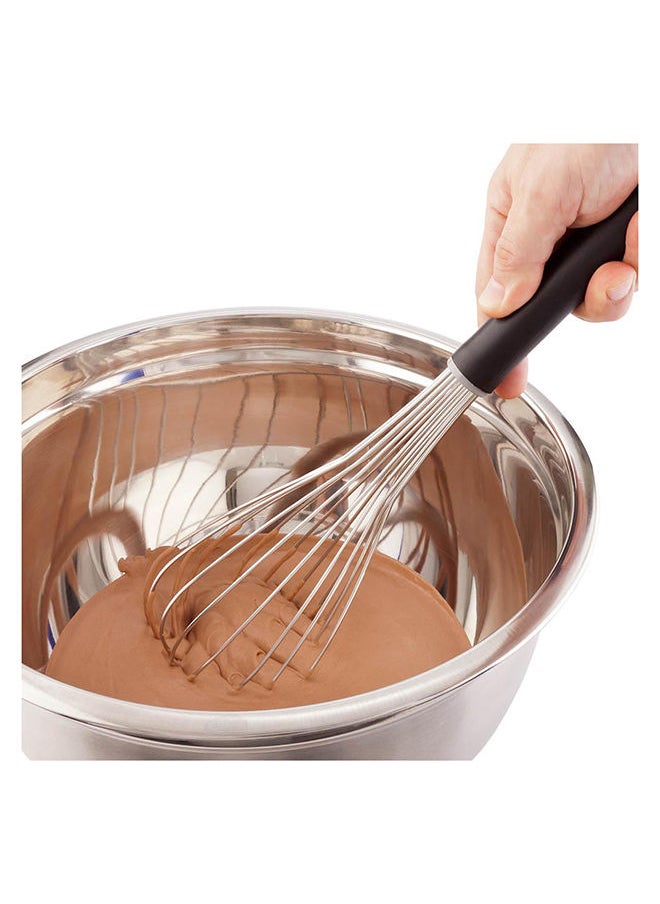 Met Lux 14 x 3.7 Inch Baking Whisk, 1 Piano Whisk With Ergonomic Handle - Dishwashable, Won't Corrode, Stainless Steel Whisk, For Whipping, Baking, Or Cooking