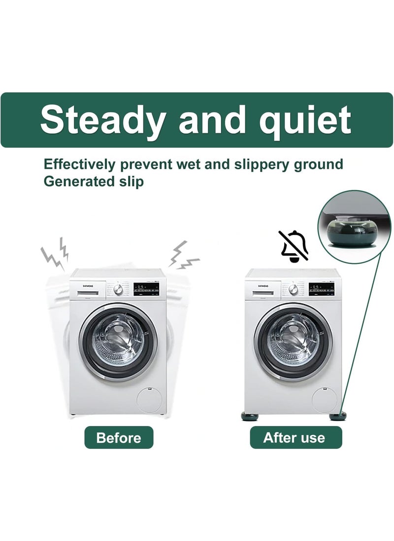PURCHASE PLUSE PURCHASE PLUSE Washing Machine Vibration Blocks Anti Vibration Washing Machine Support Feet StabilizerWashing Machine Foot 4 Pads Noise Reducing Mat for Washing Machine and Dryer  - Image 4