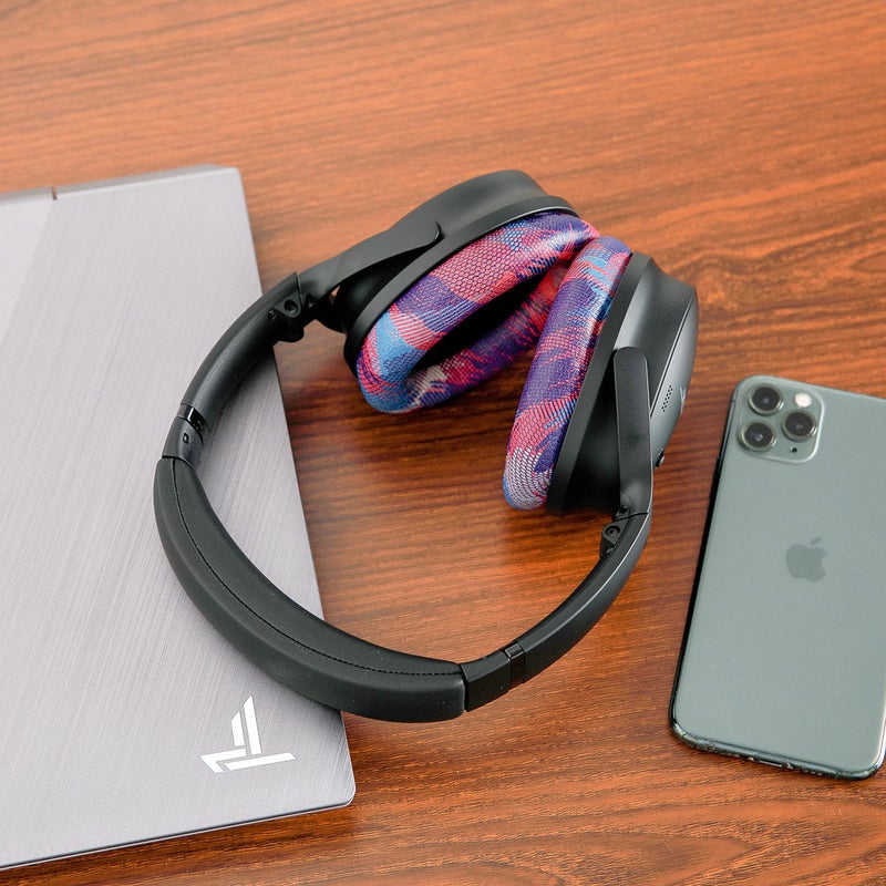 WC PadZ QC45 - Earpads for Bose QuietComfort 45 / QuietComfort Se/QuietComfort Wireless, Made by Wicked Cushions | Extra Thick Cushion | Premium Durable Stitching | Speed Racer - Image 3