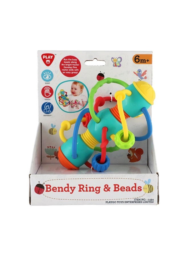 PLAYGO Playgo Bendy Ring & Beads Rattle & Teether Toy - Image 2