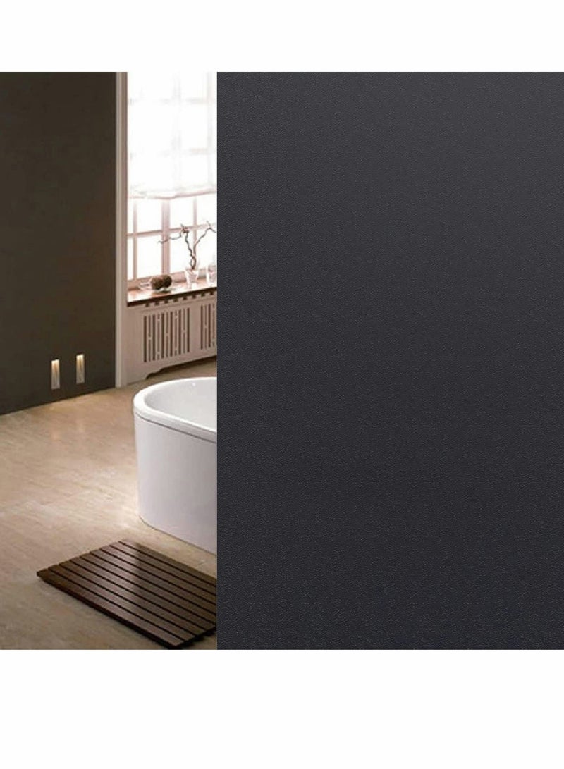 KASTWAVE Privacy Window Films, Self Adhesive Frosted Opaque Glass, for Bathroom Door, Decorative Stickers, UV Blocking Heat Control Coverings - Image 1