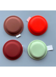Applicable To For Apple Airtags Protective Case Airtgas Silicone Four-in-one Positioning Tracker Protective Soft Case-Color:Red + Grass Green + Brown Red + Brown-Applicable Model:For Apple Airtags