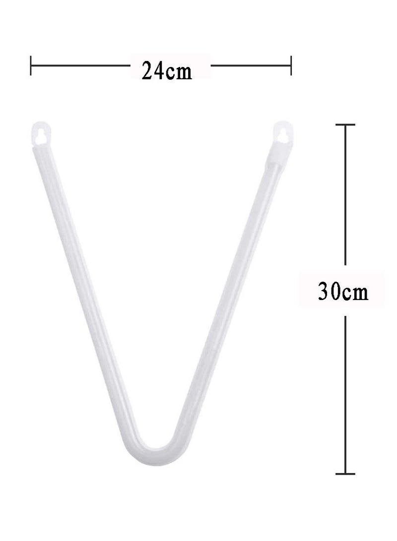 سلة حرف بإضاءة النيون باللون الأحمر الدافىء – V - Image 2