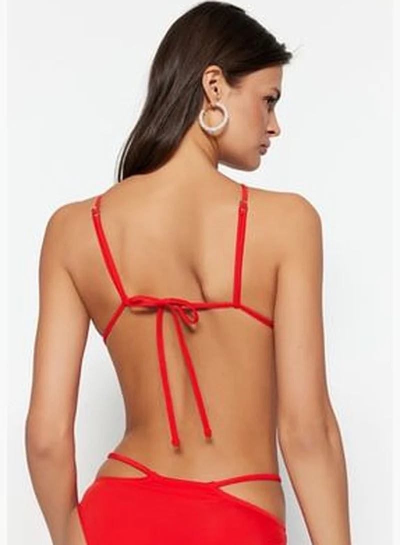trendyol Red Underwire Bikini Top TBESS23BU00061
