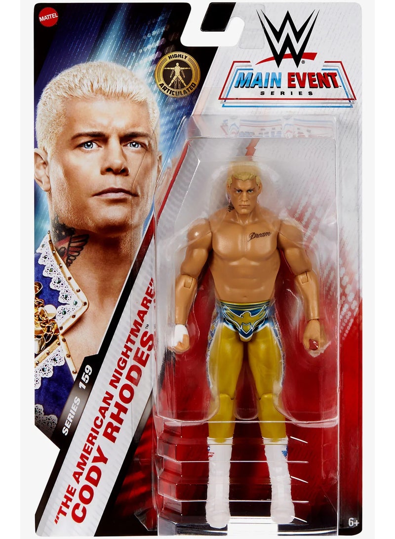 WWE Main Event American N. Cody Rhodes Action Figure JGD46 - Image 1