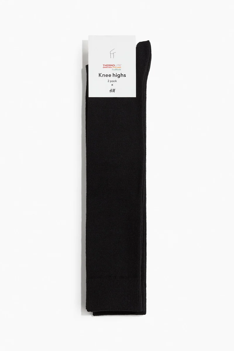 H&M 2-pack THERMOLITE® knee socks