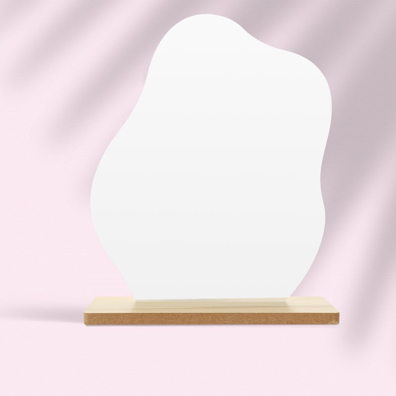 Aesthetic Makeup Mirror Desk Decor Vanity Mirror with Stand - Image 5
