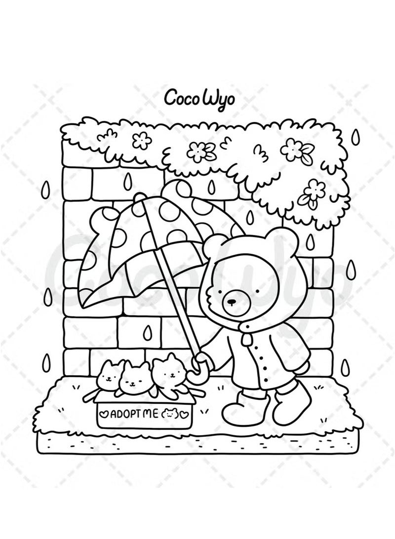 عام أصدقاء الدفء: كتاب تلوين علاجي للكبار والمراهقين – شخصيات حيوانية ساحرة بتصميمات بسيطة مهدئة مع تمرينات تركيز ذهني (سلسلة أصدقاء مريحة) ﻿ ﻿ - Image 3