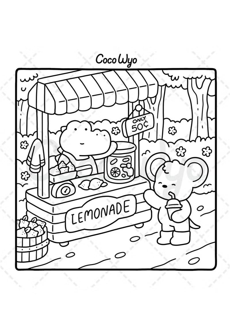 عام أصدقاء الدفء: كتاب تلوين علاجي للكبار والمراهقين – شخصيات حيوانية ساحرة بتصميمات بسيطة مهدئة مع تمرينات تركيز ذهني (سلسلة أصدقاء مريحة) ﻿ ﻿ - Image 5