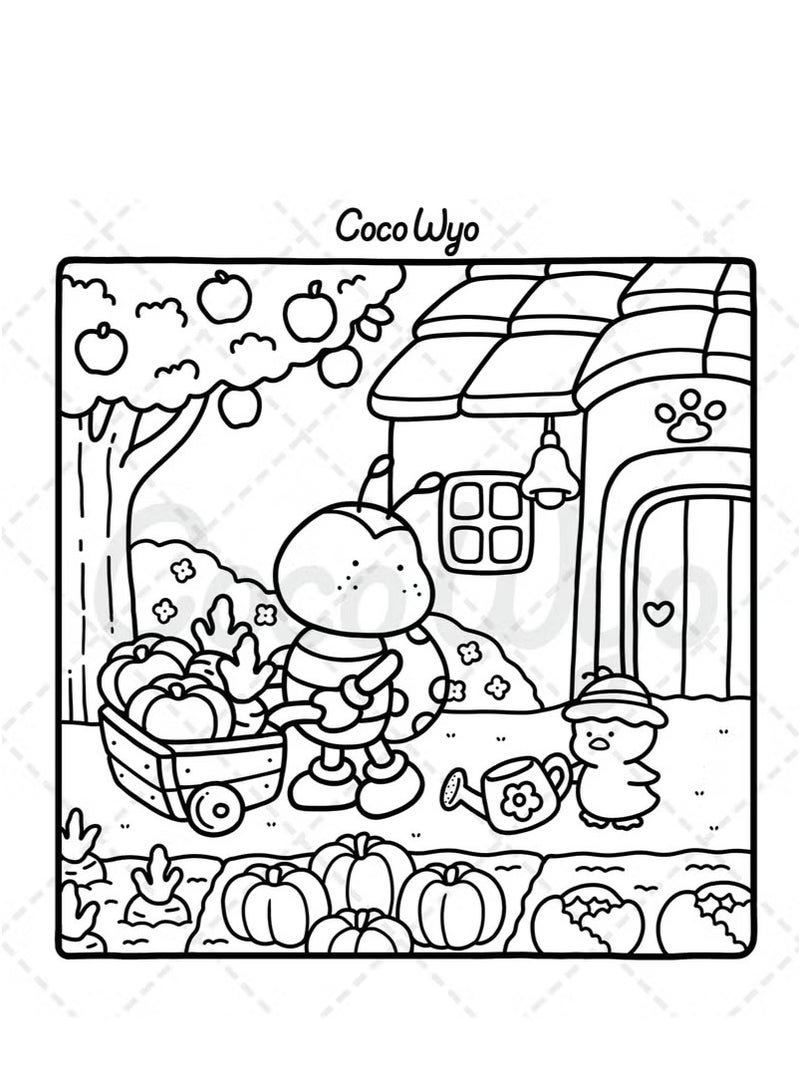 عام أصدقاء الدفء: كتاب تلوين علاجي للكبار والمراهقين – شخصيات حيوانية ساحرة بتصميمات بسيطة مهدئة مع تمرينات تركيز ذهني (سلسلة أصدقاء مريحة) ﻿ ﻿ - Image 4