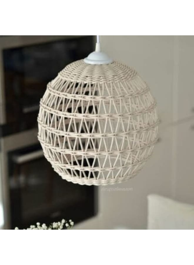 Wahag Boho Rope Whisper Chandelier Dimensions (W x H): 35cm x 45cm (Unique Design)  - Image 3