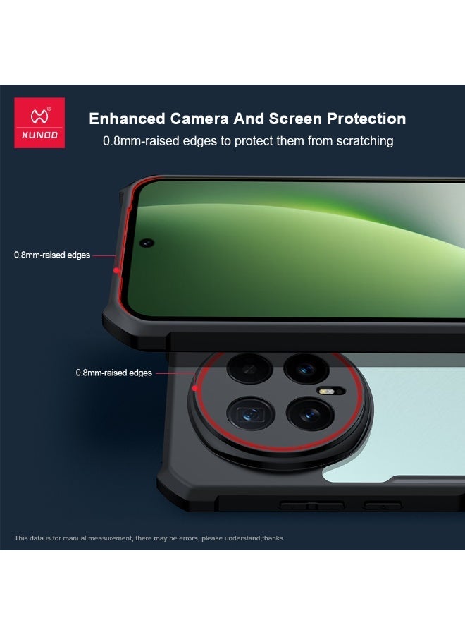 general Case Compatible with Honor Magic 8 Pro, Airbag Protection Transparent PC Back + Soft TPU Frame, Anti-scratch Protective Case - Image 3