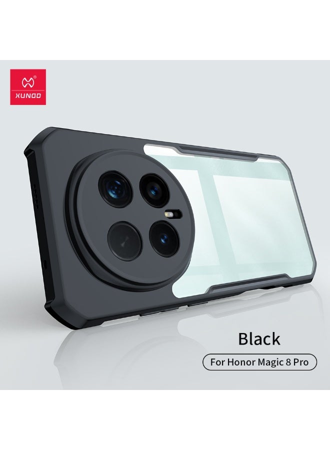 general Case Compatible with Honor Magic 8 Pro, Airbag Protection Transparent PC Back + Soft TPU Frame, Anti-scratch Protective Case - Image 4