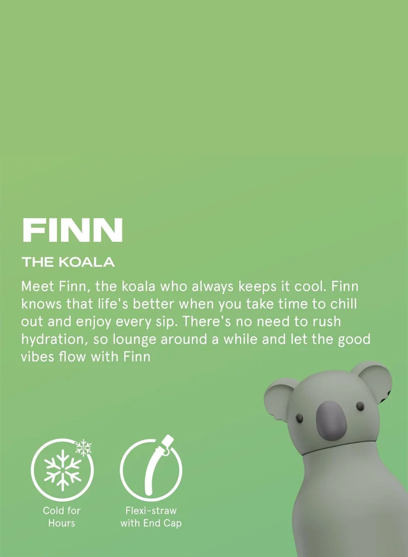 asobu Koala with Brush Bestie Animal Bottle
