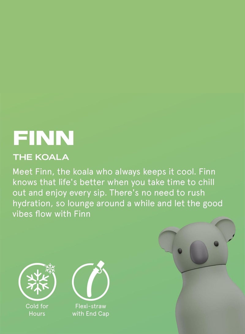 asobu Koala with Brush Bestie Animal Bottle - Image 2