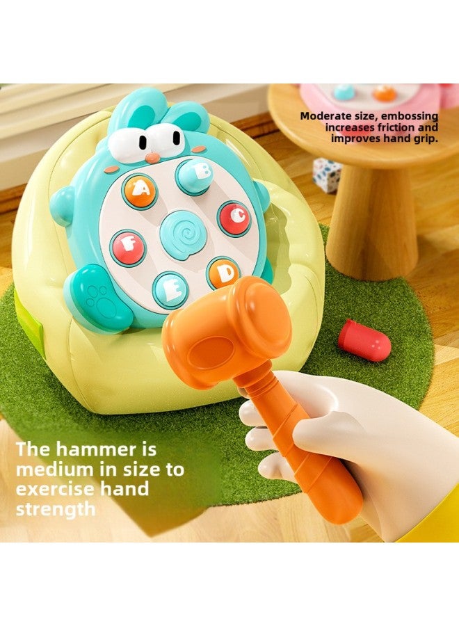 Adorable Duck Hamster Tapping Decompression Toys Baby Educational Cute Parent-child Interaction 0-3 Years Old Early Education-Color:White Cute Duck (with A Hammer) - Image 4