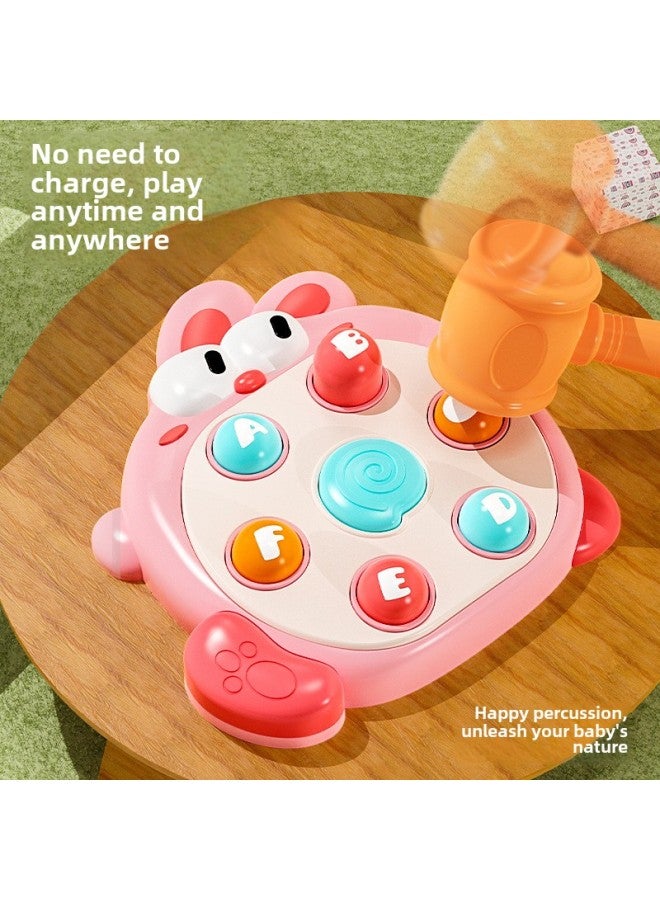 Adorable Duck Hamster Tapping Decompression Toys Baby Educational Cute Parent-child Interaction 0-3 Years Old Early Education-Color:White Cute Duck (with A Hammer) - Image 5