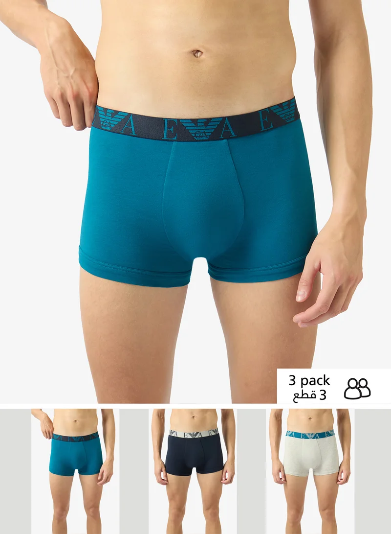 امبوريو ارماني 3 Pack Of Logo Boxers