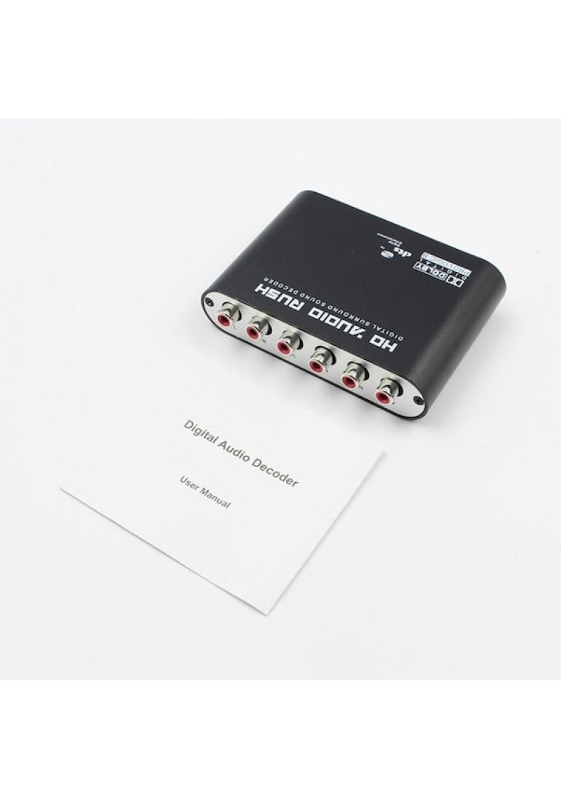 Audio Converter 5.1 Channel DTS Dolby/AC-3 Audio Decoder Digital Fiber Coaxial to Analog RAC Audio Converter - Image 5