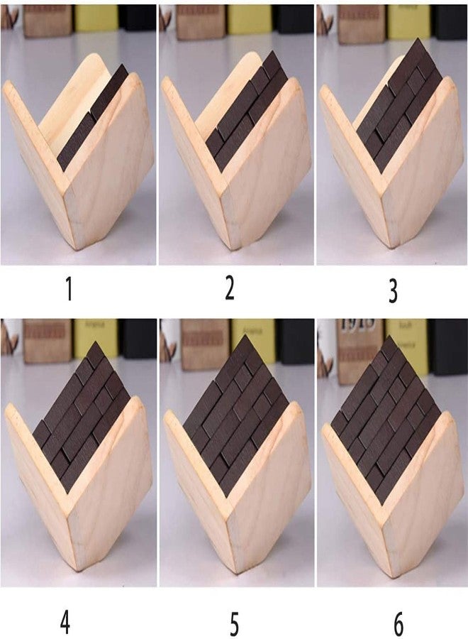 SHUYUE Wooden Brain Teaser Puzzles Box Brain Teasers Wooden Puzzle T-Shaped Geometric Intellectual Jigsaw Logic Cube Puzzles Mind Games for Kids and Adults - Image 5