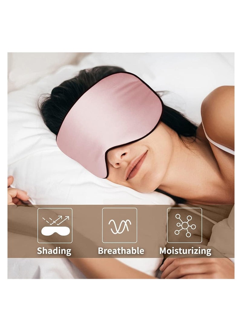 NNEWVANTE Silk Sleep Mask, 2 Pack 100% Real Natural Pure Silk Eye Mask With Adjustable Strap, Eye Mask For Sleeping, Eye Sleep Shade Cover, Blocks Light Reduces Puffy Eyes Gifts  - Image 4