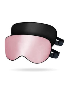 NNEWVANTE Silk Sleep Mask, 2 Pack 100% Real Natural Pure Silk Eye Mask With Adjustable Strap, Eye Mask For Sleeping, Eye Sleep Shade Cover, Blocks Light Reduces Puffy Eyes Gifts  - Image 1
