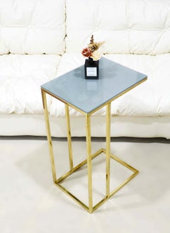 Sharpdo Square Coffee Table, Simple Modern Living Room, Home Tempered Glass, Light Luxury Style Side Table  - Image 1