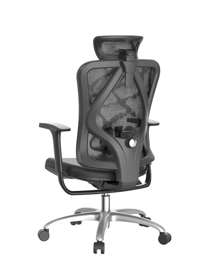 SIHOO SIHOO BIFMA Testing M18C Height Adjustable Full Mesh Office 4D Linked Armrests Office Furniture Ergonomic Chair (with footrest)  - Image 5