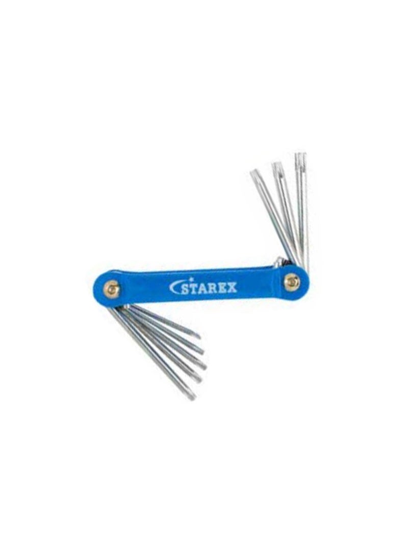 Starex Hex Key Wrench 8pcs/set Torx with Hole T9-T40 CRV D/Blister