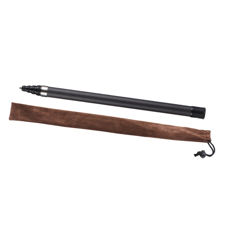 Portable Selfie Stick Carbon Fiber Stand Camera Bracket 1/4 Inch Screw Mount 45.5cm-280cm/ 17.9in-110in Adjustable Length Compatible with Insta360 X2/ X3 - Image 2