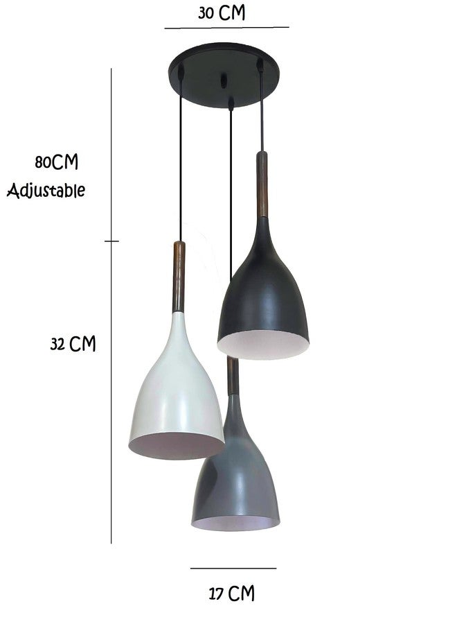 Avior 3 Light Round Hanging Lights for Dining Table, Living Room, Restaurants and Decoration of Home - Image 3