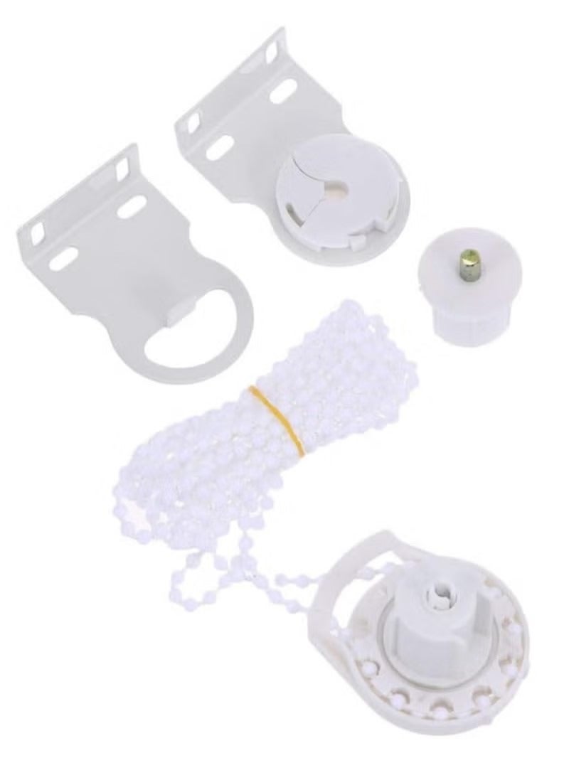 Roller Blind Fitting 1 Set Roller Shade Parts Plastic Bracket Bead Chain Cord with Roller Shade Clutch Rolling Blind Replacement Repair Kit - Image 1