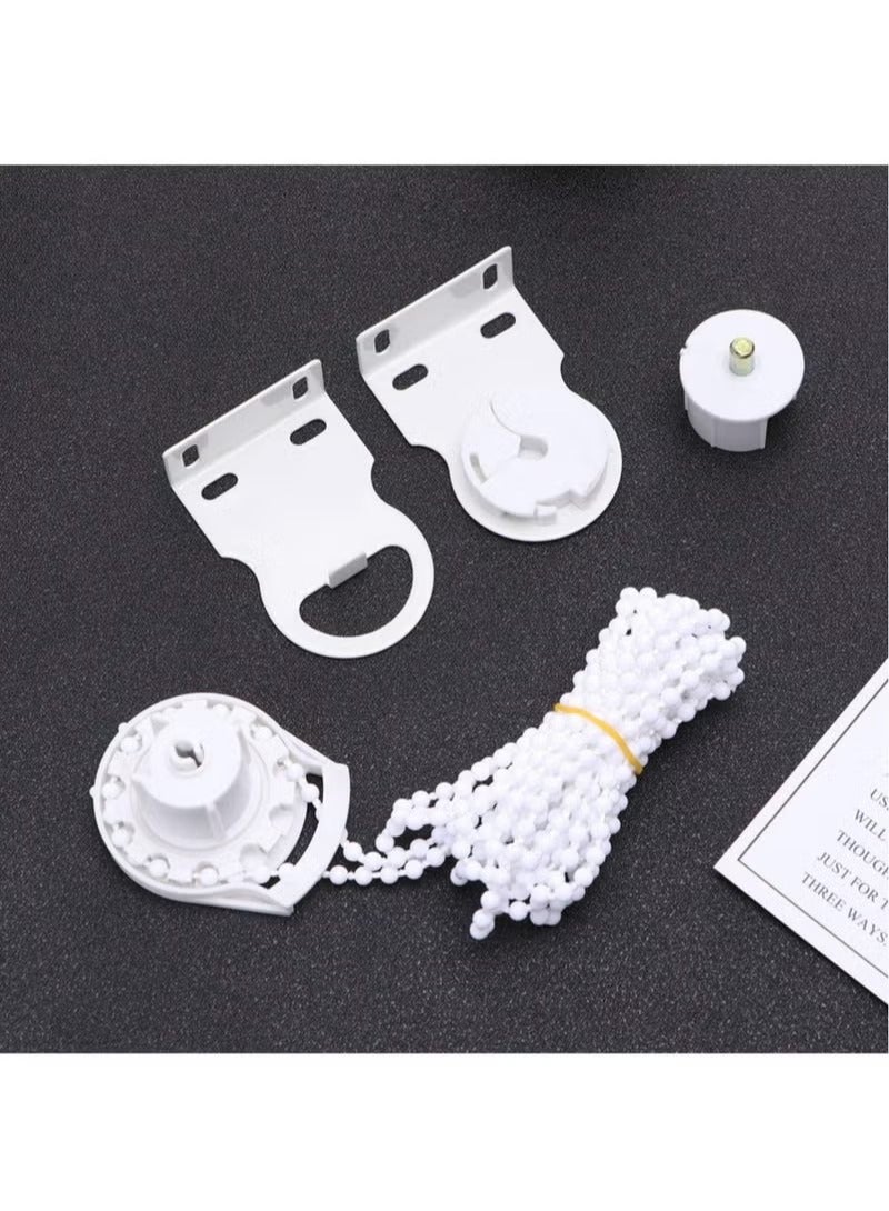 Roller Blind Fitting 1 Set Roller Shade Parts Plastic Bracket Bead Chain Cord with Roller Shade Clutch Rolling Blind Replacement Repair Kit - Image 2