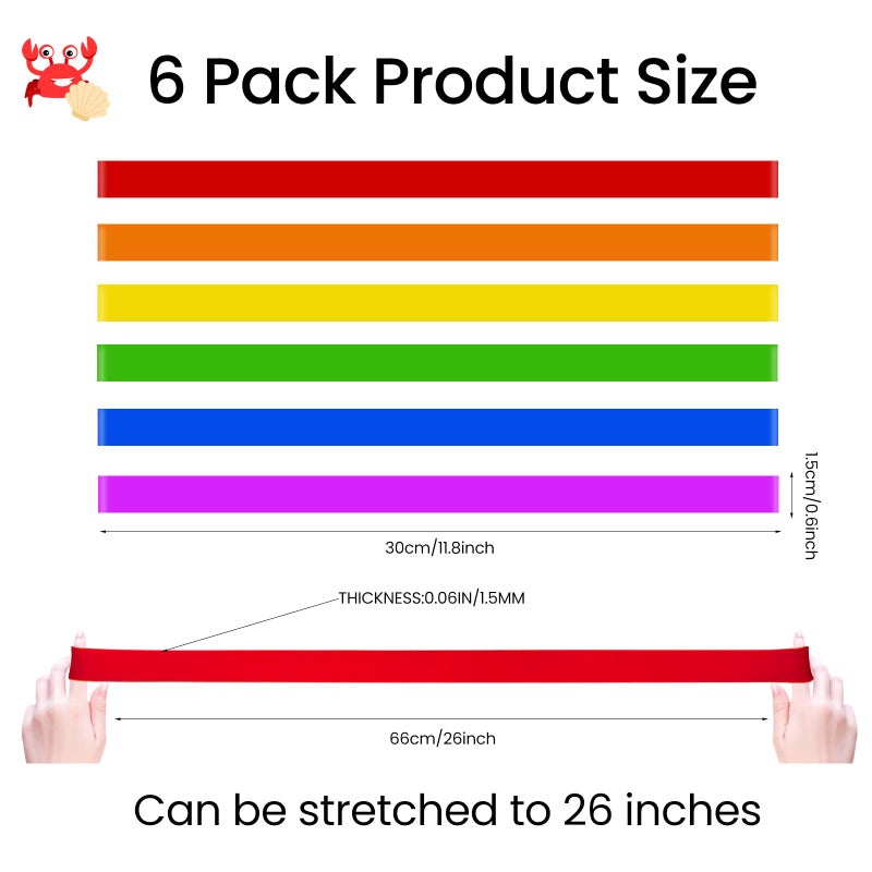 Uxeqtop Towel Bands for Beach & Cruise Chairs Stretch Elastic Holders, No-Snap Beach Towel Clips Alternative Vacation & Cruise Essentials 2026, 6 Pack - Image 4