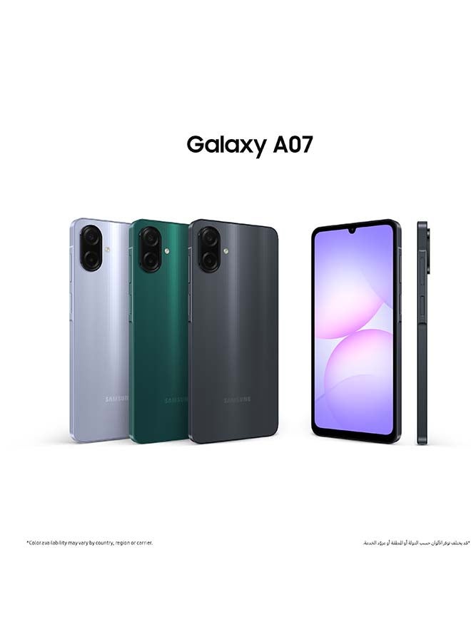Samsung Galaxy A07 Dual SIM Black 4GB 128GB 4G - Middle East Version - Image 2