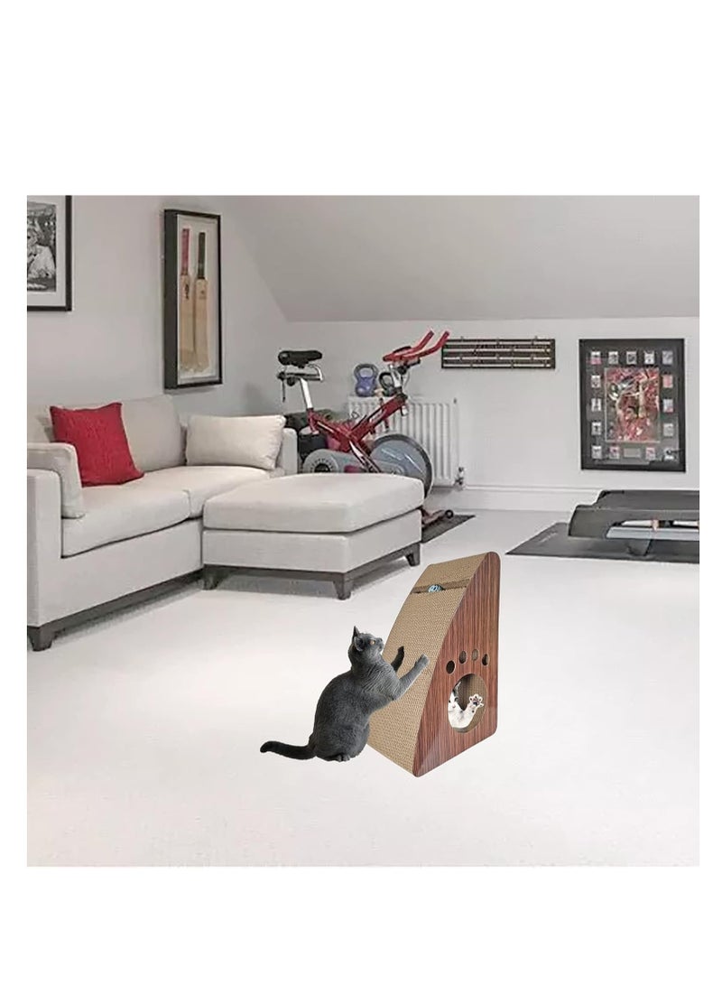 NNC PETS Cat Scratching Board, Scratching pad, Cat toy, Scratching Cardboard, Scratching Catnip, High Density, Cat Play, Natural Scratching, Triangular Sloppy, Cozy Cat Scratching, Large 55 Cm Height - Image 3