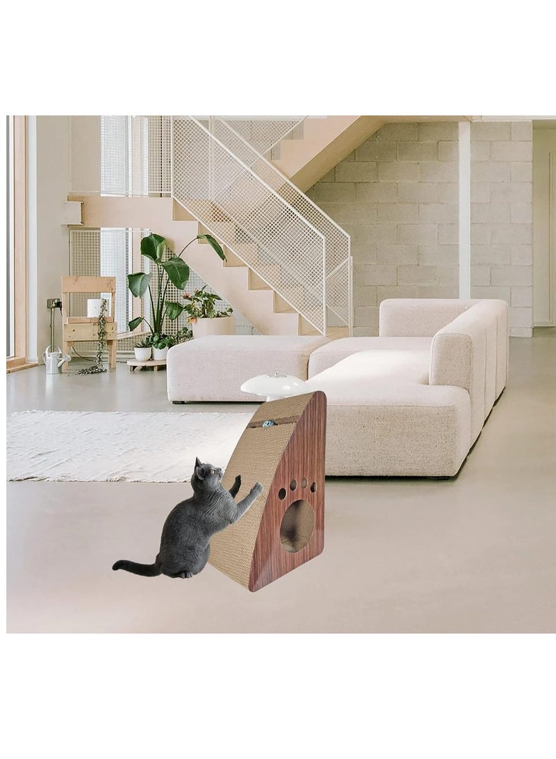 NNC PETS Cat Scratching Board, Scratching pad, Cat toy, Scratching Cardboard, Scratching Catnip, High Density, Cat Play, Natural Scratching, Triangular Sloppy, Cozy Cat Scratching, Large 55 Cm Height - Image 4