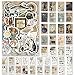 Prstincol Vintage Aesthetic Washi Stickers and Papers for Scrapbooking40 Sheets Ephemera Book for Art Journaling with Celestial and Ocean Theme Stickers and Decoupage Papers for Junk Journal - Image 3