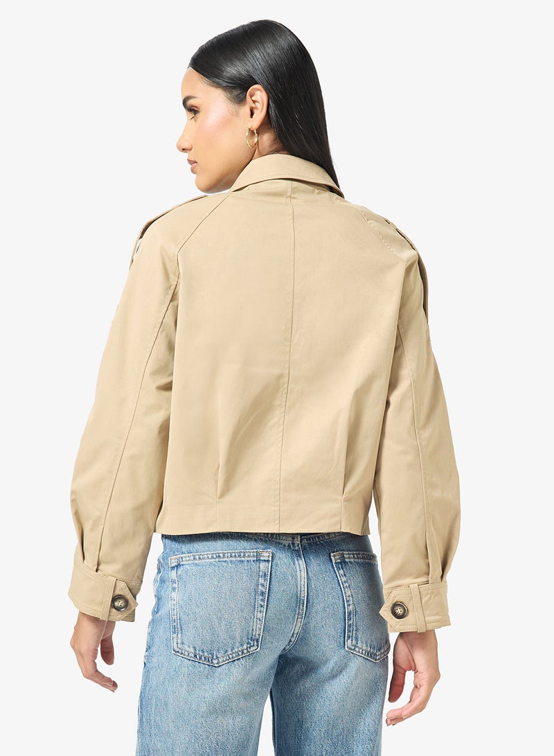 جينجر جاكيت سحاب بتفاصيل جيوب - Image 2