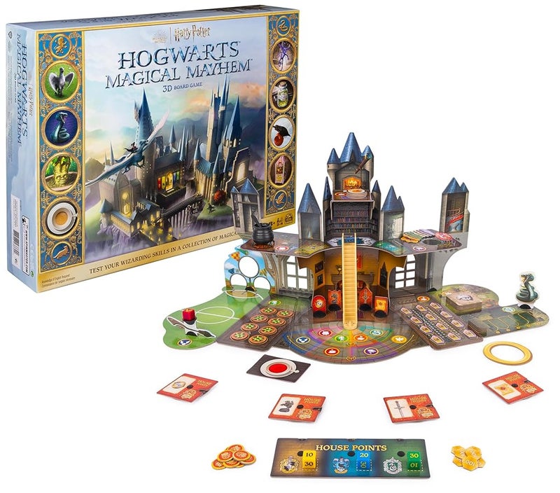 Spin Master Games Wizarding World Harry Potter Hogwarts Magical Mayhem 3D Board Game Harry Potter Gifts Harry Potter Game for Families Adults Kids Ages 8 and up - Image 1