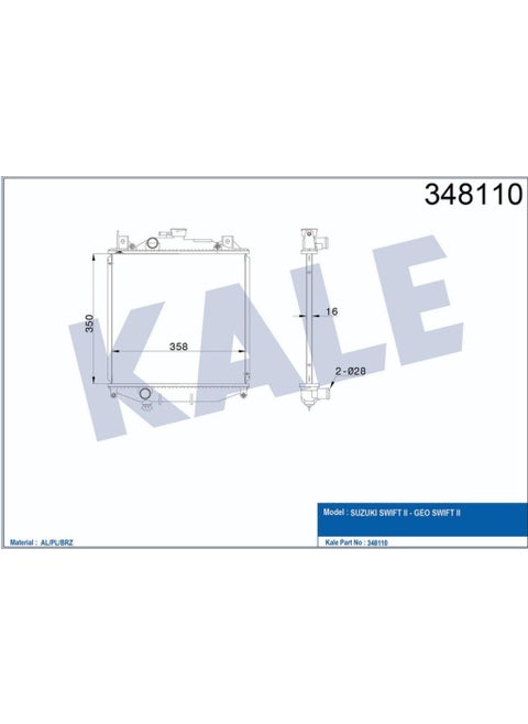 Buy Radiator Pl Brz Swift Ii Geo Swift Ii (Mt)